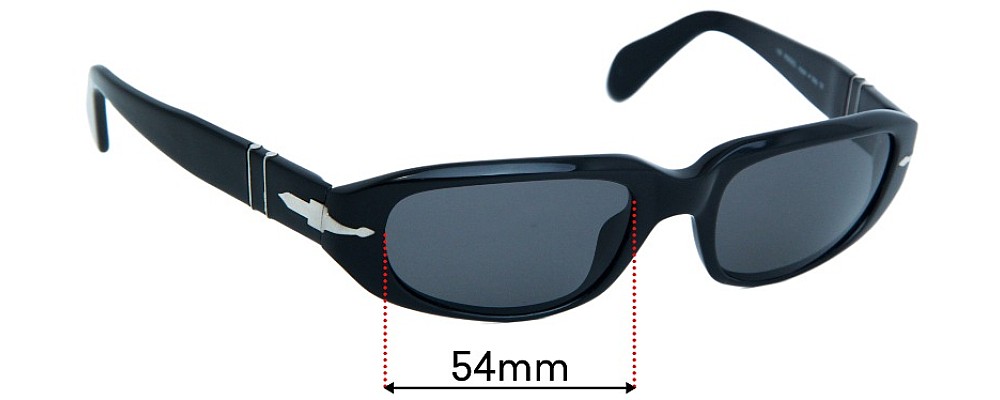 Sunglass Fix Replacement Lenses for Persol 2578-S - 54mm Wide