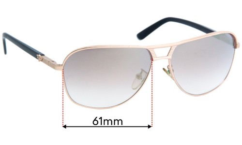 Sunglass Fix Verres de Remplacement pour Police Flash 2 S8849 - 61mm Wide 