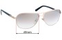 Sunglass Fix Verres de Remplacement pour Police Flash 2 S8849 - 61mm Wide 