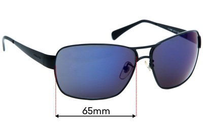 Police S8538  Replacement Lenses 65mm wide 