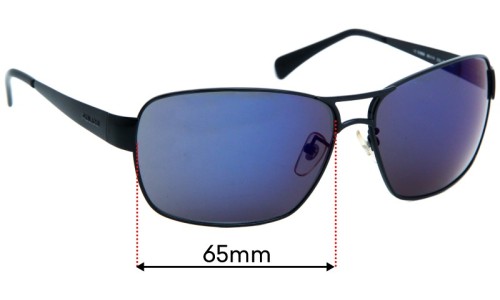 Sunglass Fix Replacement Lenses for Police S8538  - 65mm Wide 