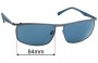 Sunglass Fix Replacement Lenses for Police S8756 - 64mm Wide 