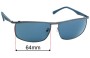 Sunglass Fix Lentes de Repuesto para Police S8756 - 64mm Wide 