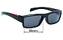 Sunglass Fix Replacement Lenses for Prada SPS05I - 55mm Wide 
