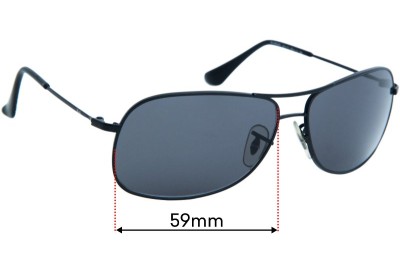 Ray Ban RJ9508S Replacement Lenses 59mm wide 