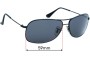 Sunglass Fix Replacement Lenses for Ray Ban RJ9508S - 59mm Wide 