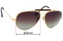 Sunglass Fix Lentes de Repuesto para Ray-Ban B&L W1219 - 62mm Wide 