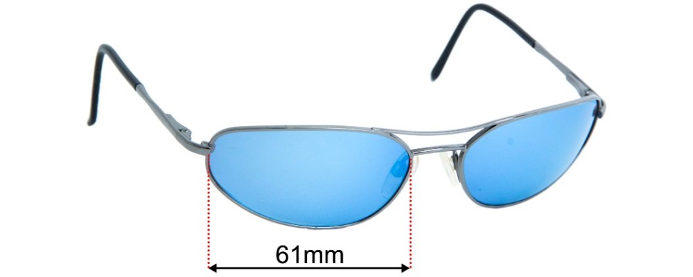 Sunglass Fix Replacement Lenses for Revo Metal Tear - 61mm Wide