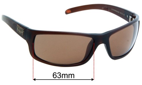 Sunglass Fix Replacement Lenses for R.M. Williams Cunningham  - 63mm Wide 