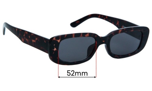 Sunglass Fix Replacement Lenses for Roc Creeper - 52mm Wide 