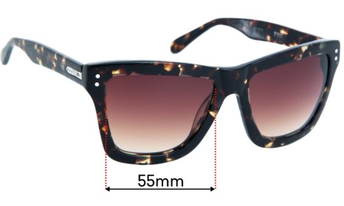 Sunglass Fix Replacement Lenses for Rusty Proud - 55mm Wide 