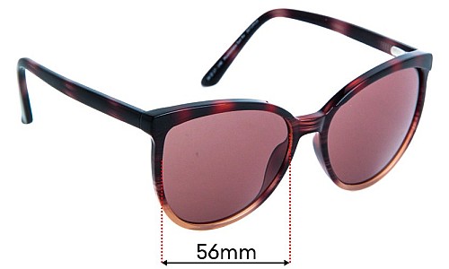 Sunglass Fix Replacement Lenses for Specsavers Mooloolaba  - 56mm Wide 