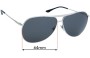 Sunglass Fix Verres de Remplacement pour Sunglass Hut HU 1006 - 64mm Wide 