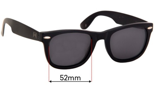 Sunglass Fix Replacement Lenses for William Painter Sloan - 52mm Wide 