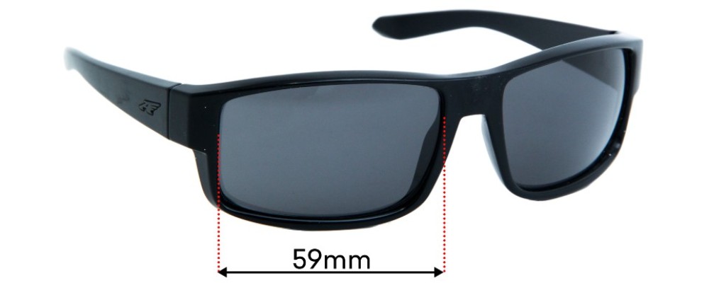 Sunglass Fix Replacement Lenses for Arnette Boxcar AN4224 - 59mm Wide