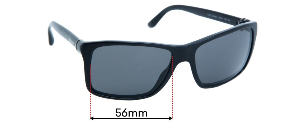 Sunglass Fix Replacement Lenses for Bvlgari 7015  - 57mm Wide