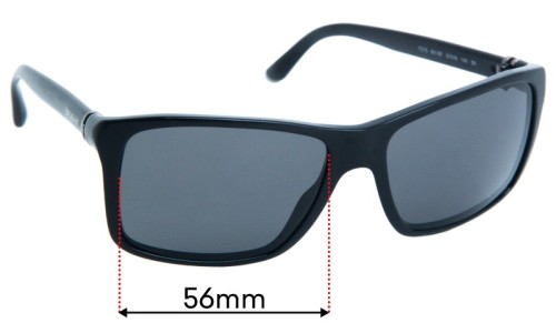 Sunglass Fix Replacement Lenses for Bvlgari 7015  - 57mm Wide 