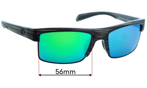 Sunglass Fix Replacement Lenses for Costa Del Mar South Sea - 56mm Wide Sunglass Fix Replacement Lenses for Costa Del Mar South Sea - 56mm Wide