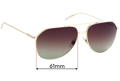 Dolce & Gabbana DD1761214  Replacement Lenses 61mm wide 