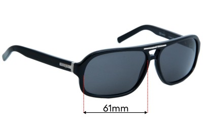 Gucci GG1569/S Replacement Lenses 61mm wide 