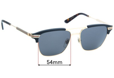 Gucci GG241S Replacement Lenses 54mm wide 