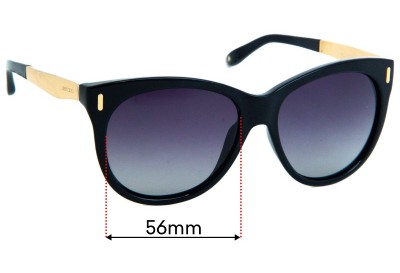 Jimmy Choo Ally/S Replacement Lenses 56mm wide 