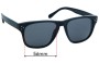 Sunglass Fix Replacement Lenses for Oliver Peoples OV5206-S - 56mm Wide 