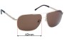 Sunglass Fix Replacement Lenses for Police S8747 - 62mm Wide 
