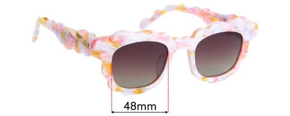 Sunglass Fix Replacement Lenses for Poppy Lissiman Crimpie - 48mm Wide