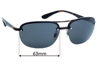 Ray Ban RB4275-CH Chromance Replacement Lenses 63mm wide 