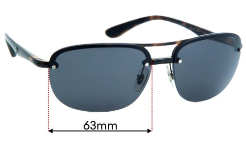 Ray Ban RB4275CH Chromance Sunglass Replacement Lenses 63mm 