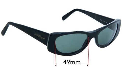Sunglass Fix Verres de Remplacement pour Salvatore Ferragamo 2007 - 49mm Wide 