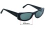 Sunglass Fix Verres de Remplacement pour Salvatore Ferragamo 2007 - 49mm Wide 