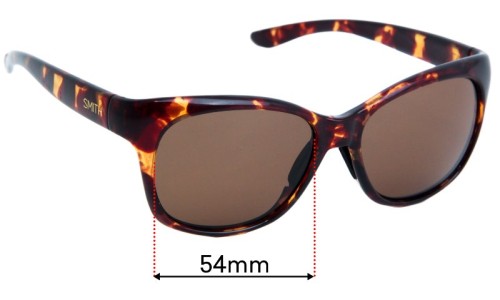 Sunglass Fix Replacement Lenses for Smith Feature - 54mm Wide 