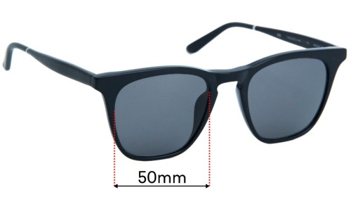 Sunglass Fix Replacement Lenses for Smoke & Mirrors  Rocket 88  - 50mm Wide 