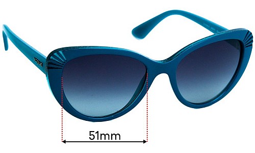 Sunglass Fix Replacement Lenses for Vogue VO5050-S - 54mm Wide 