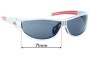 Sunglass Fix Replacement Lenses for Adidas A134 L - 71mm Wide 