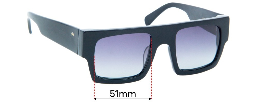 Sunglass Fix Replacement Lenses for AM Eyewear Mesh - 51mm Wide