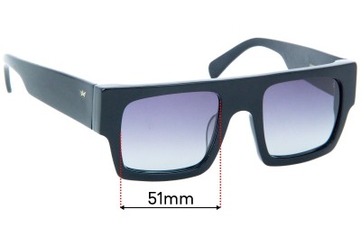 AM Eyewear Mesh Replacement Sunglass Lenses - 51mm wide 