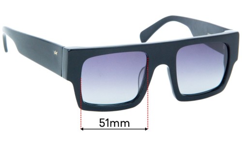 Sunglass Fix Replacement Lenses for AM Eyewear Mesh - 51mm Wide 