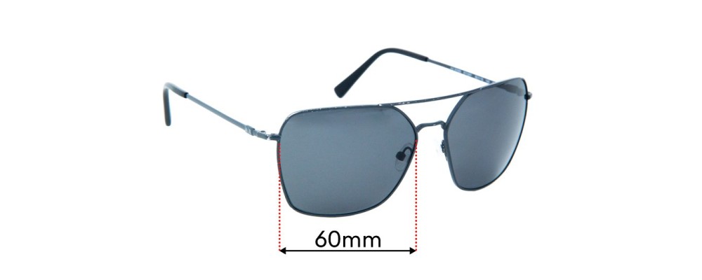 Sunglass Fix Replacement Lenses for Armani Exchange AX 2029S - 60mm Wide