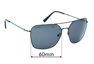 Armani Exchange AX 2029S Replacement Lenses 60mm wide 