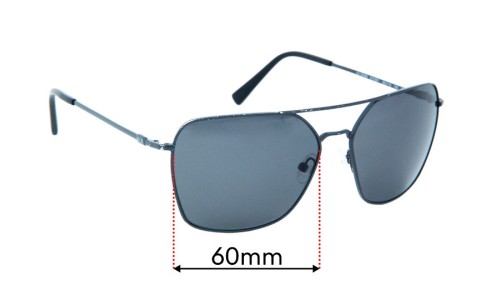 Sunglass Fix Replacement Lenses for Armani Exchange AX 2029S - 60mm Wide 