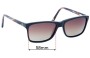 Sunglass Fix Lentes de Repuesto para Bill Bass Eddy - 58mm Wide 