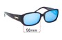 Sunglass Fix Replacement Lenses for Bill Bass Saffron - 58mm Wide 