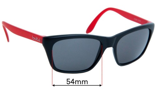 Sunglass Fix Replacement Lenses for Bolle Jordan - 54mm Wide 