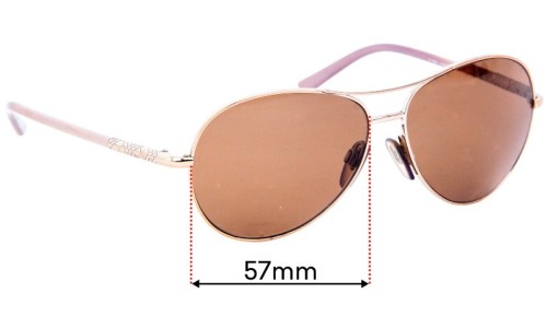Burberry B 3053 Replacement Sunglass Lenses - 57mm Wide 