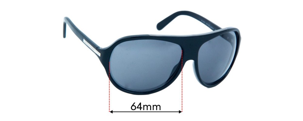 Sunglass Fix Replacement Lenses for Burberry B 4003 - 64mm Wide