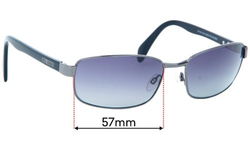Sunglass Fix Verres de Remplacement pour Bill Bass Gordan 25469 - 57mm Wide 