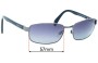 Sunglass Fix Verres de Remplacement pour Bill Bass Gordan 25469 - 57mm Wide 